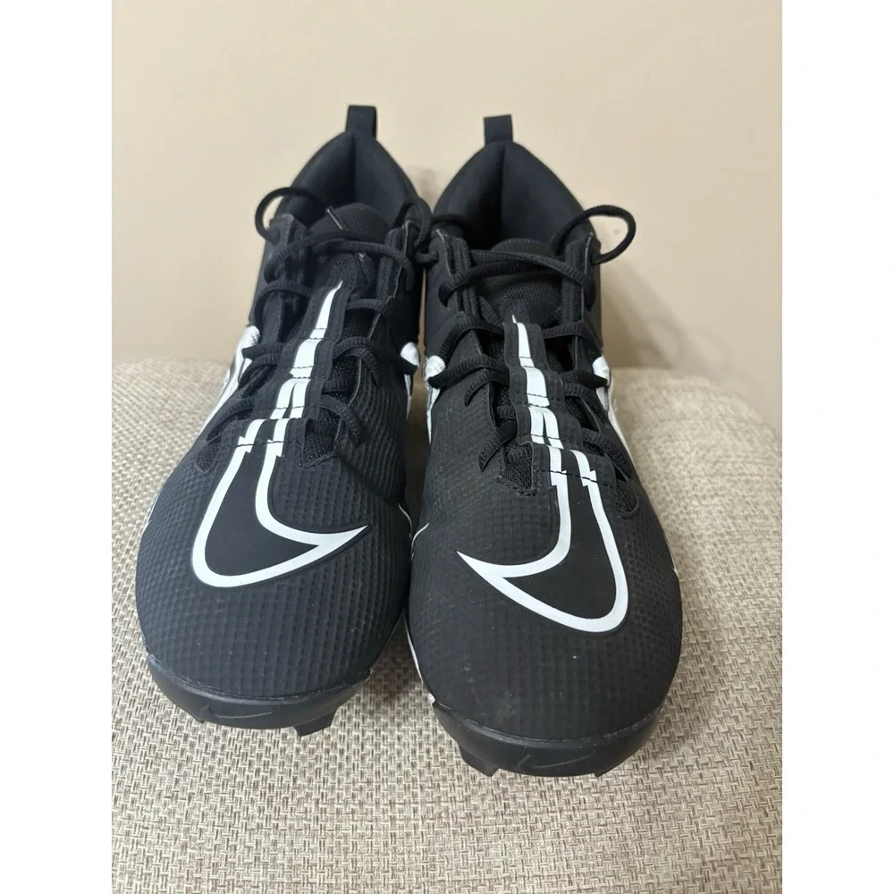 Mens Nike Alpha Menace 3 Shark Football Cleat Black CV0582-001 Fastflex Sz 12 - Picture 4 of 9